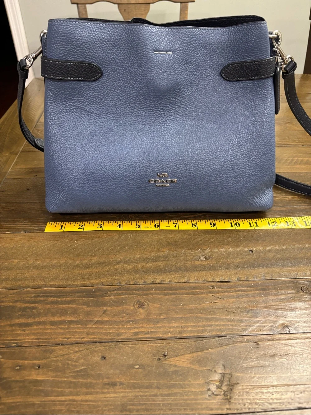 Coach Hanna Pebble Leather Shoulder Bag